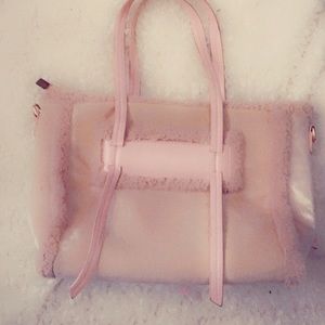 Pink LC Faux Fur bag